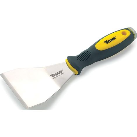 Titan Tools 11504 - Raschietto offset in acciaio INOX, 7,6 cm, multicolore