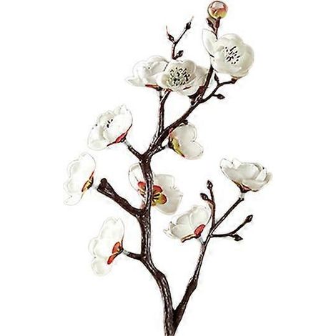 Bouquet artificiel de fleurs de prunier Medoc, accessoire photo décoratif, fleurs en soie synthétique, bouquet de mariage artificiel pour bureaublanc (1/5)
