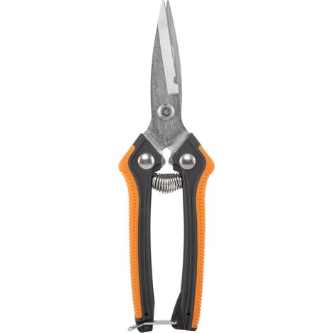 Gartenschere gerade Klinge 8mm für Blumen Sträucher Rosenschere präzise ergonomischer Griff Sicherung KT-V1037 (1/3)