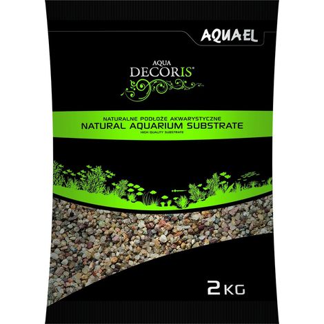 AQUAEL GRAVIER NATUREL MULTICOLORE 1,4-2MM 2KG