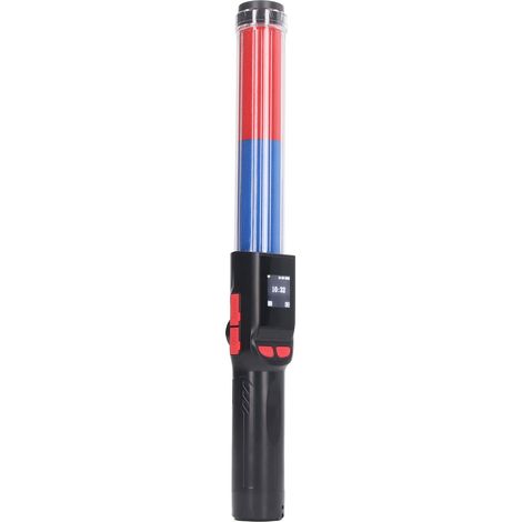 Éthylotest respiratoire sans contact 4 en 1 avec bâton lumineux clignotant, écran couleur incurvé 1.3 pouces, sifflet et batterie 18650 3000mAh pour contrôle alcool conduit (1/5)