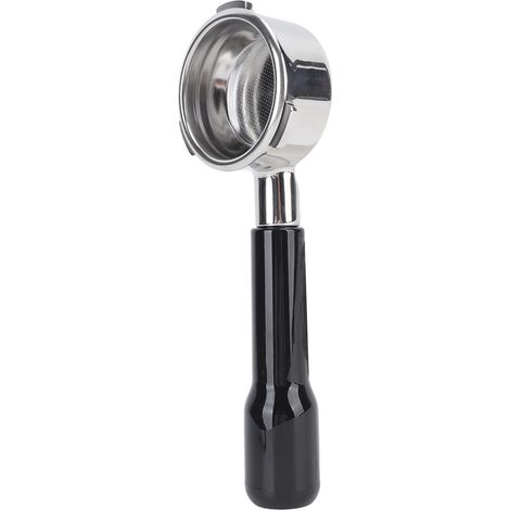 Filtre sans fond 58mm 3 oreilles pour machine à café Barsetto C2, plastique noir (1/5)