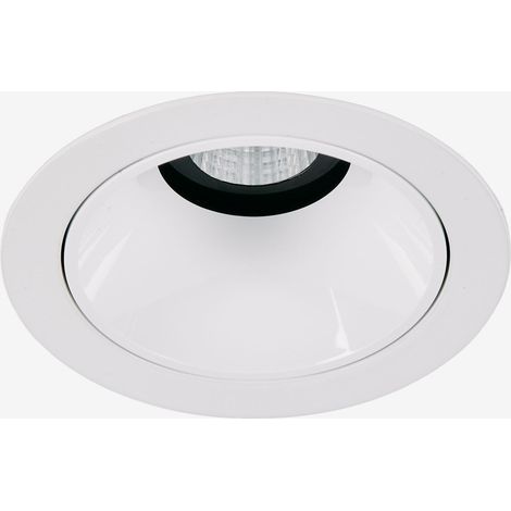 SKLUM Downlight LED Einbauleuchte mit rundem Rahmen Ø7 cm aus Aluminium Orelva Weiss (1/5)
