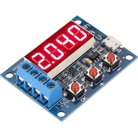 Testeur de capacité et déchargeur pour batteries Li-ion 18650 et plomb-acide 1,2-12V (1/5)