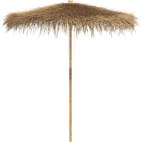 Maison Exclusive - Parasol Tiki avec toile en feuille de bananier 240 cm en bambou