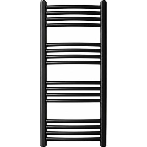 Sèche-serviette eau chaude noir de 900mm de haut et 400mm de large - 326 Watt - LEN900/400PZXN (1/5)