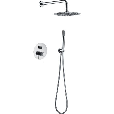 Imex -  Columna Ducha Empotrada con Grifo Cromado Serie Line