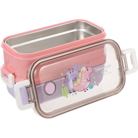 Boîte à bento en polypropylène et acier inoxydable de 700 ml avec (1/5)