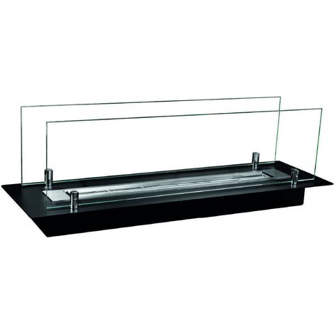 Dmora - Brenner Dsassarin, Kochfeld, Heizelement, Verbrenner, Made in Italy, 65x65 h21 cm, Schwarz und Silber