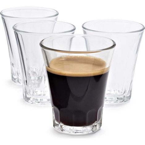 AMALFI 4 BICCHIERINI TRASPARENTI DA CAFFÈ LIQUORE DA 7 CL (1/4)