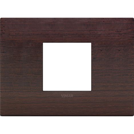 VIMAR - 19652.41 Plaque d'immatriculation classique 2M, couleur wengé central