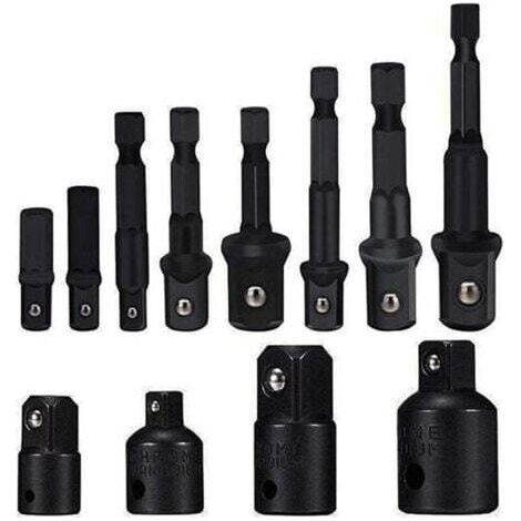 (8-teiliges) Ratschen- und Steckschlüssel-Adapterset, Sechskant-Steckschlüssel-Adapterset, Steckschlüssel-Adapterset, 4-teiliger Reduzieradapter für Rock Wrench (1/5)