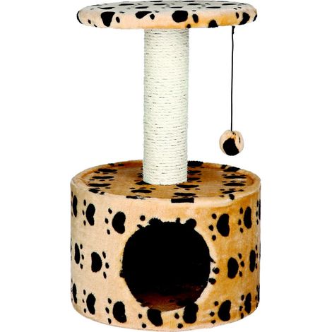 Kratzbaum 'Toledo', 61 cm, beige mit Pfoten