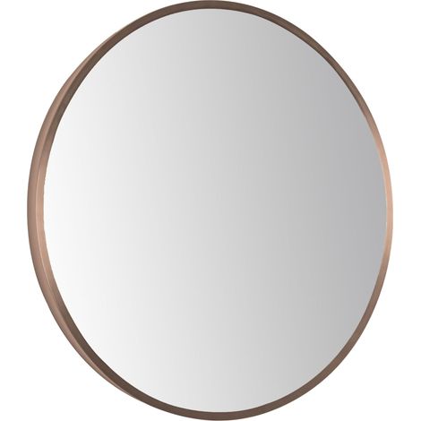 JTP Vos Bathroom Mirror 600mm Diameter Without Light - Brushed Bronze (1/2)