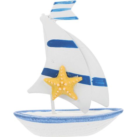 Maquette de voilier méditerranéenne, décoration de voilier, maquette de bateau décorative-8.5X2.5CM (1/3)
