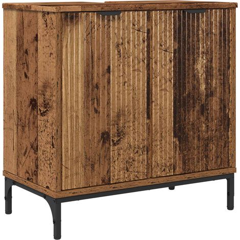 Maison Exclusive - Meuble de Lavabo de Salle de Bain avec stockage Bois Ancien (1/5)