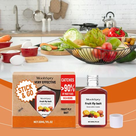 Fruit fly bait, fruit fly trap, fructose-sorbitol formula for everyday kitchen fruit fly trapping -- 30ml -- BIEMMEDUE (1/5)