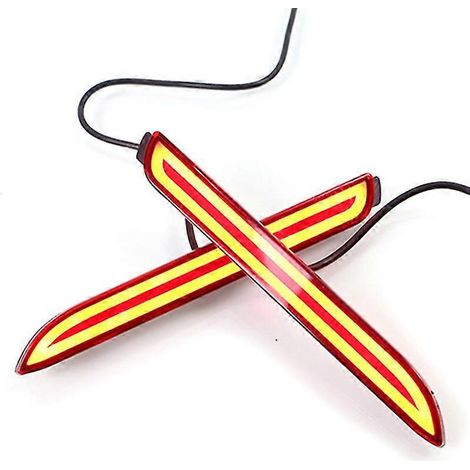 Barre de feux de freinage arrière à réflecteur LED pour pare-chocs arrière de voiture Wish Sienna ISF GX470 RX300 (deux fonctions) (1/5)