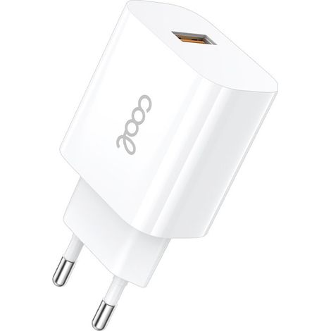 Cargador Red Adaptador 1x USB Universal COOL (2.4 Amp) Blanco