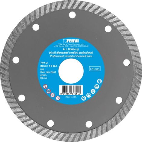 Disque diamant turbo professionnel 115 mm