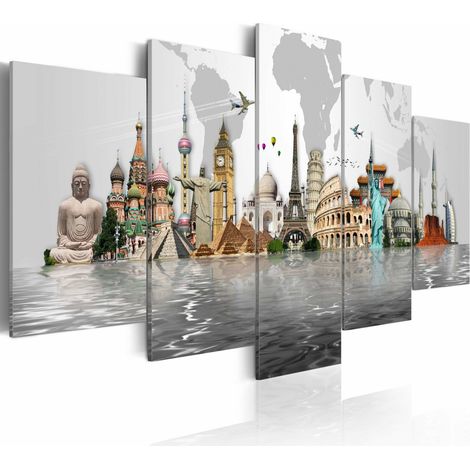 Tableau monuments du monde - 200 x 100 cm (1/4)