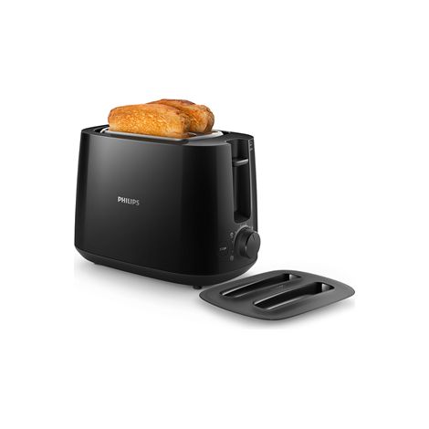 Philips HD2582/90 Tostapane a raccolta giornaliera Potenza 900 W Numero di slot 2 Materiale del corpo Plastica Nero (1/2)