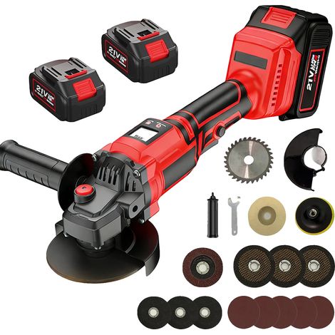Smerigliatrice angolare, motore brushless, controllo a tre velocità, confezione standard (1/2)