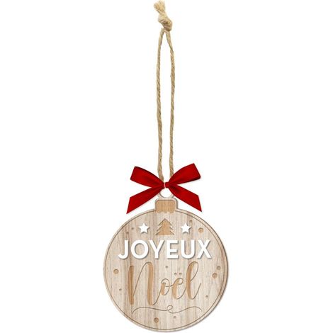 Décoration de sapin à suspendre joyeux noël (1/3)