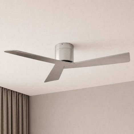 [GEBRAUCHT] B-Ware Lucande Deckenventilator Ventoro silber 132cm mit Fernbedienung Räume bis 20 m² (1/2)