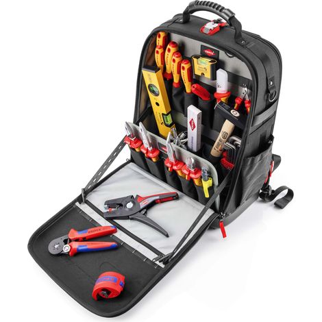 KNIPEX 00 21 50 E Sac à dos Modular X18 Électro 22 outils 530 mm