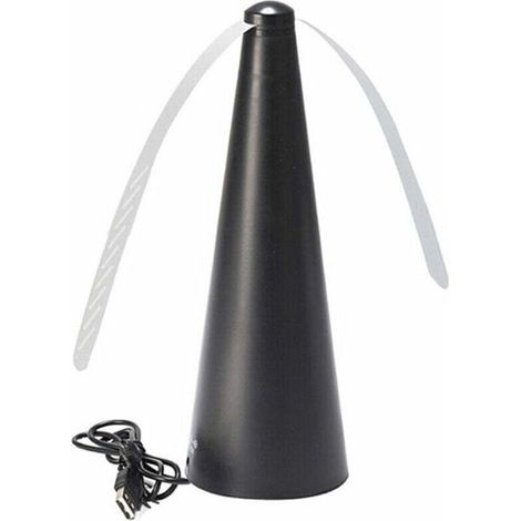 USB-wiederaufladbarer elektronischer Fliegenventilator hält Fliegen, Mücken und Insekten von Ihren Speisen fern. Tragbarer Fliegenventilator für den Innen- und Außenbereich. (1/4)