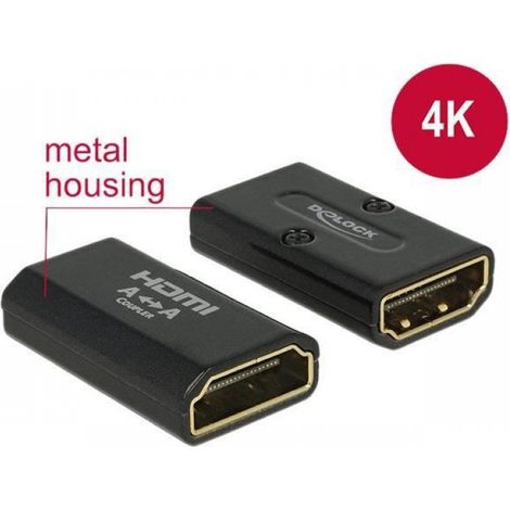 Adaptateur HDMI Femelle-Femelle - Support 4K - Connectique Vidéo - 1 Pièce