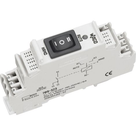 WAGO 789-323 Industrierelais Nennspannung: 24 V/DC Schaltstrom (max.): 16 A 1 Schließer 1 St.