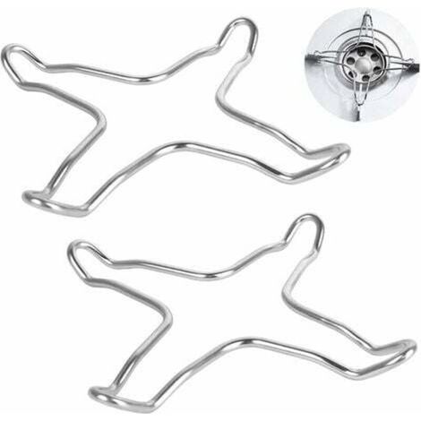 Réducteur À Gaz - Acier Inoxydable - Pour Plaque De Cuisson À Gaz - Support De Petit Récipient - Lot De 2 (1/5)