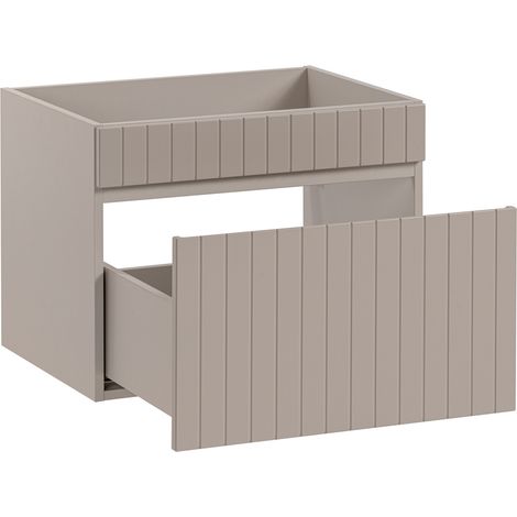 Waschbeckenunterschrank 60 cm Auszug IRAKLIO-56-CASHMERE Beige B/H/T ca. 60/46/45,6 cm (1/4)