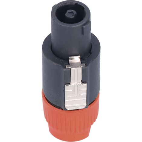 Connecteur enceinte 4 pôles CNL4FC orange, lot de 4 fiches verrouillables pour amplificateur audio, prise twist-lock professionnelle, câble haut-parleur, connecteur de puissance robuste (1/5)