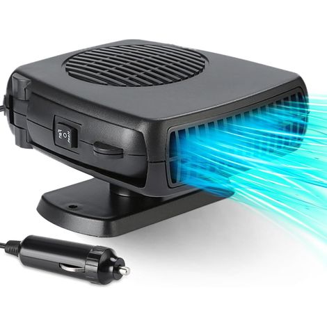 Calentador portátil para coche de 12 V y 150 W, se conecta al encendedor de cigarrillos. Desempañador y descongelador 2 en 1. Calentamiento y enfriamiento rápidos. (1/5)