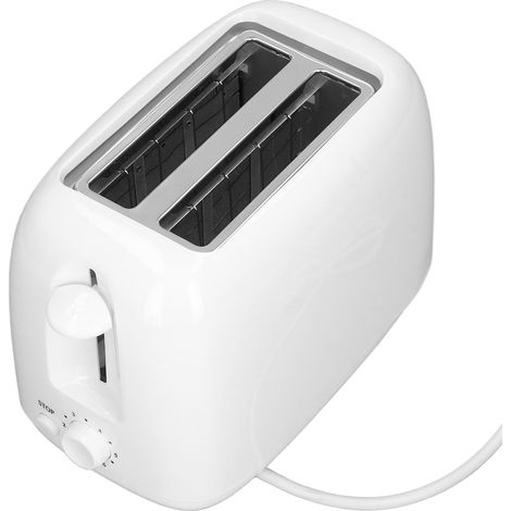 Grille-pain automatique 650W 2 tranches, appareil petit-déjeuner, outil de cuisson ménager, 220-240V UE (1/5)