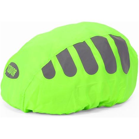 Paquete de 2 fundas impermeables para casco de bicicleta, con hebillas ajustables, tapas antipolvo, alta visibilidad, verde fluorescente 6 (1/5)