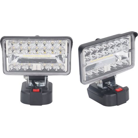 Lampe de travail de 4 pouces 108W 5600LM, éclairage LED haute luminosité pour batteries BL1840, projecteur de travail LED extérieur, compatible avec les batteries lithium-ion Makita 18V BL1815 BL1850 (1/5)