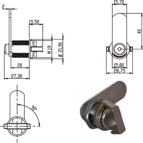 Cilindro Levetta de 20 mm 163476 Omr