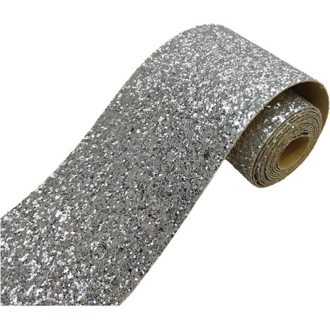 Papier Peint Argenté Paillettes Argenté Imperméable Papier Adhesif paillettes d'argent 10 X 200cm Moulure Murale Autocollant Murals Adhesif Murale Plinthe Adhesive Pvc (1/5)