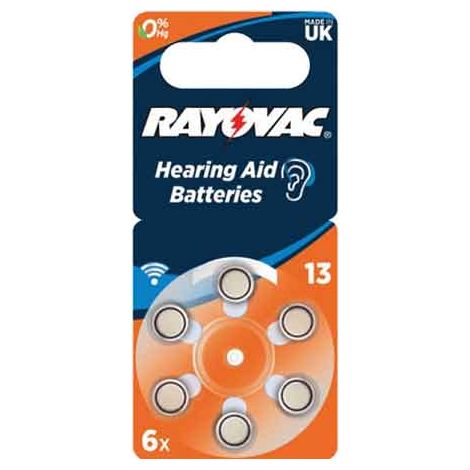 PILA PER ACUSTICA 'RAYOVAC 13' Blister 6 Pezzi - 10 confezioni