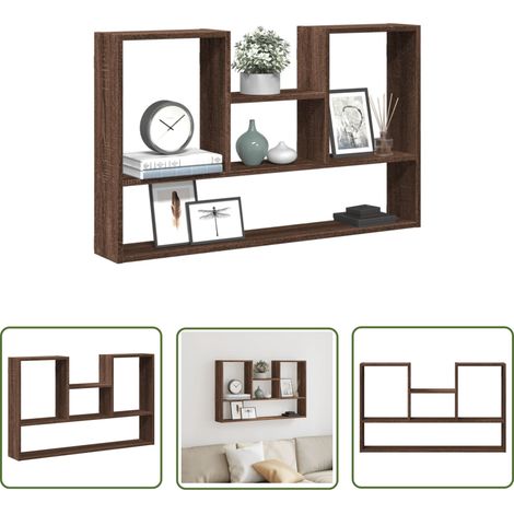 vidaXL Étagère murale chêne marron 99x15x60 cm bois d'ingénierie (1/5)
