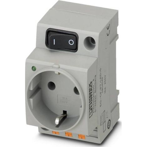 [GEBRAUCHT] B-Ware Phoenix Contact Steckdose EO-CF/PT/LED/S grau Push-in-Federanschluss IP20 (1/2)
