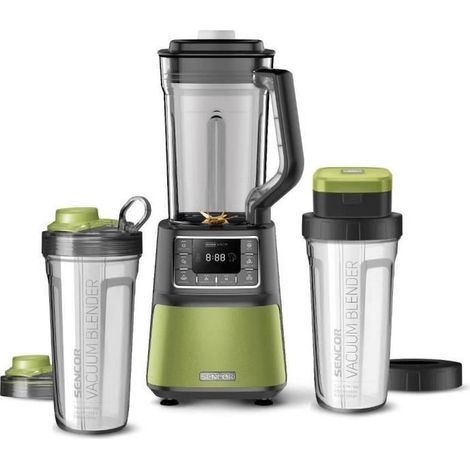 Sencor SBU 7871GR 7870GG-Batidora automática al vacío, 1500 W, 8 Cuchillas de Titanio, 7 programas, Color Verde, Plástico (1/5)