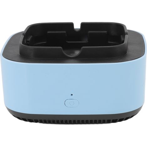 Cendrier sans fumée multifonctionnel anti-mouches et poussière 2 en 1, désodorisant à ions négatifs pour la maison, bleu (1/5)