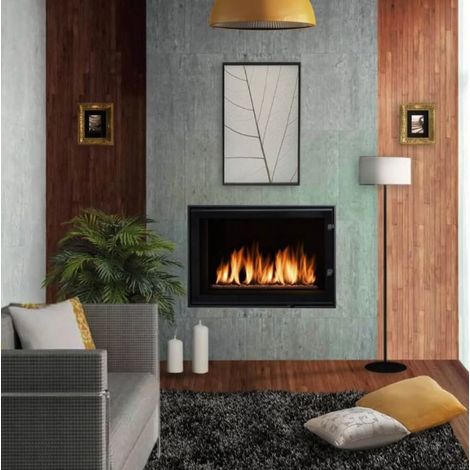 Inserto para chimenea de leña con puerta de guillotina MB 130CM 21 kW