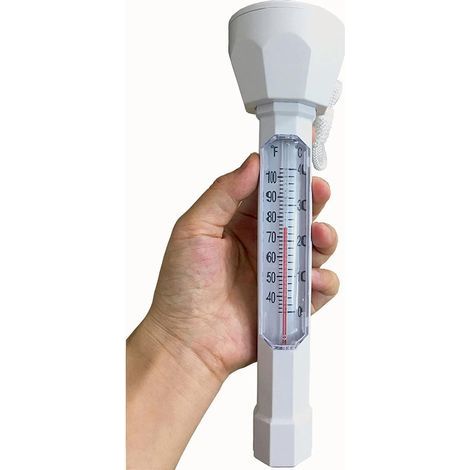 Thermomètre flottant avec cordon pour mesurer la température de l'eau des piscines, spas, jacuzzis et aquariums-AquaForge (1/5)