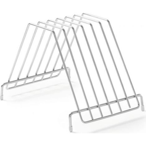 Soporte para tablas de cortar de acero inoxidable - 6 tablas - Hendi 826201 (1/2)